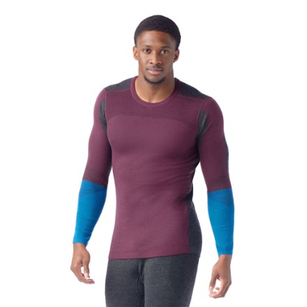 Smartwool Intraknit Thermal Merino Base Layer Colorblock Crew - Men's 0