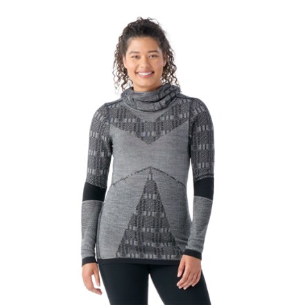 Smartwool Women's Intraknit Thermal Max Merino Base Layer Pattern Hoodie
