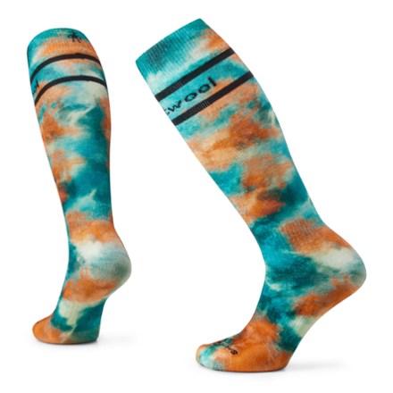 Smartwool Women's Ski Full Cushion Tie Dye Print Over the Calf Socks