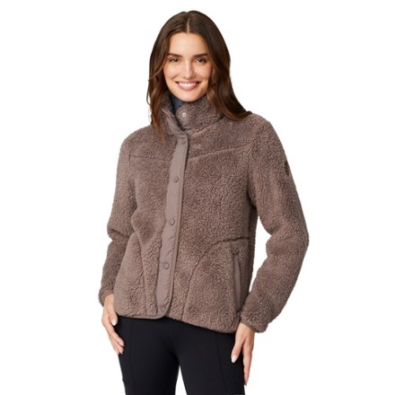 Free Country Sierra Sherpa Fleece Pile Snap-Front Jacket - Women's