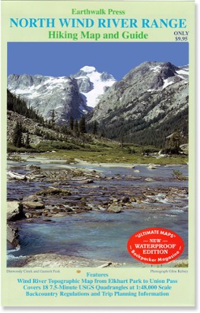 Northern Wind River Range Hiking Map And Guide