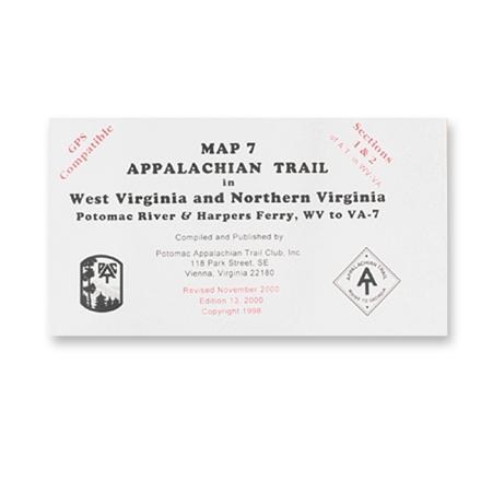 Appalachian Trail Map: AT in West Virginia and Northern Virginia