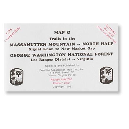 Map G - Trails in the Massanutten Mountain: Signal Knob to New Market Gap