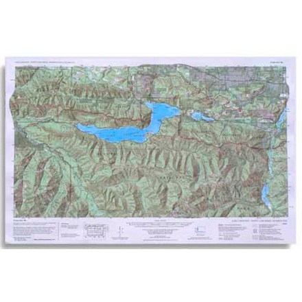 Lake Crescent, Happy Lake Ridge, Washingon Topo-Map