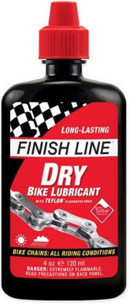 Finish Line WAX Bicycle Chain Lube, 4 Oz. Drip Squeeze Bottle