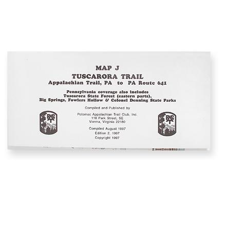 Map J: Tuscarora Trail - Appalachian Trail, PA to PA Route 641 - 3rd Edition