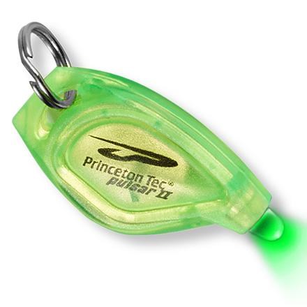Princeton Tec Pulsar II locking switch LED keychain light Clear with White LED 