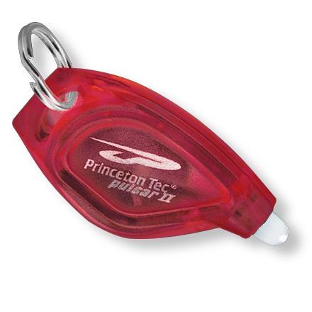 Princeton Tec Pulsar II locking switch LED keychain light Clear with White LED 