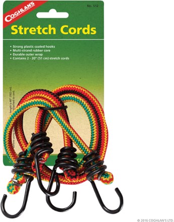 8mm Stretch Cords with Hooks - Package of 2