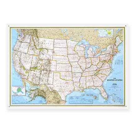 National Geographic USA Political Map | REI Co-op