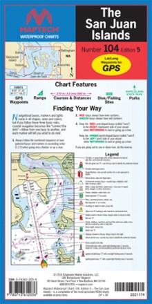 San Juan Islands Marine Chart #104 - 5th Edition