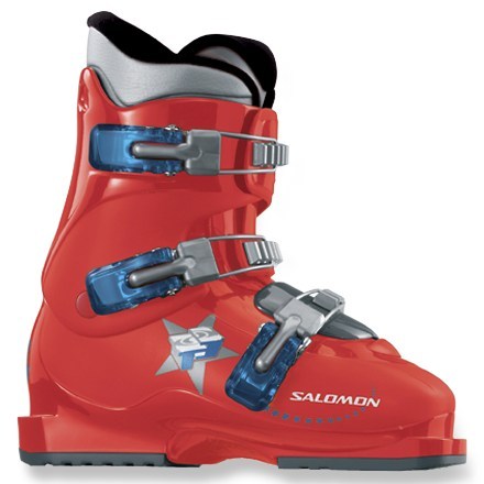 Salomon T2 & T3 Youth Alpine Downhill Ski Boots Red Black GREAT CONDITION 