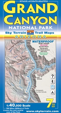 Grand Canyon National Park Trail Map - 4th Edition