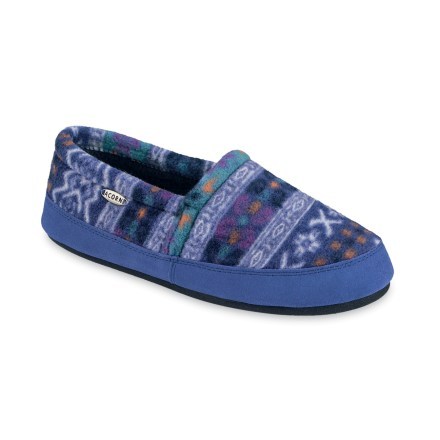 acorn polar fleece slippers
