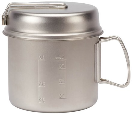 Snow Peak Titanium French Press - Small, Lightweight, Durable Coffee Maker  - Titanium - 24 fl oz