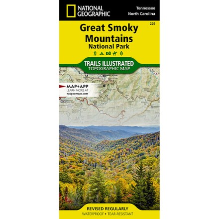 National Geographic Great Smoky Mountains National Park Trail Map