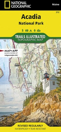 National Geographic Acadia National Park Trail Map