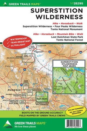 Green Trails Map 2829S - Superstition Wilderness Map