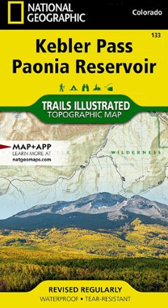 Kebler Pass / Paonia Reservoir Topographic Map