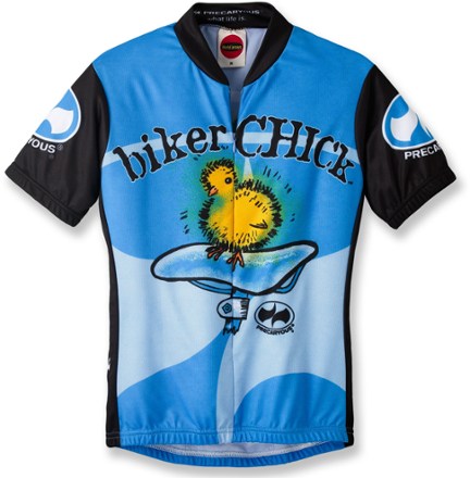 biker chick cycling jersey