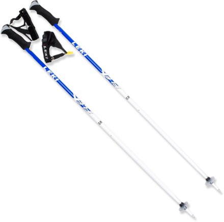 $100 Leki Balance S Titanium Ultralite NWT Alpine Ski Poles 105 cm 42" Women Blk 
