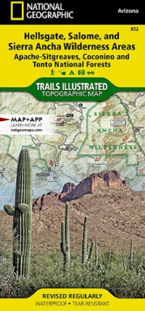 Hellsgate, Salome, & Sierra Ancha Wilderness Areas Topographic Map