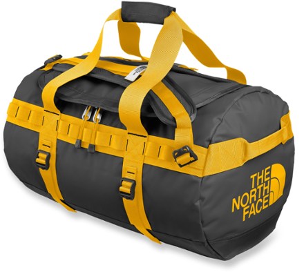 north face yellow duffel bag