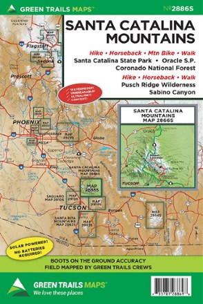 Green Trails Map 2886S - Santa Catalina Mountains