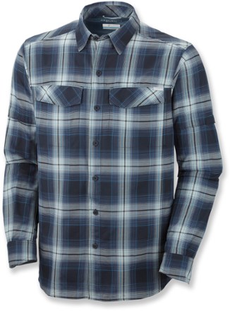 columbia shirt ridge silver plaid rei