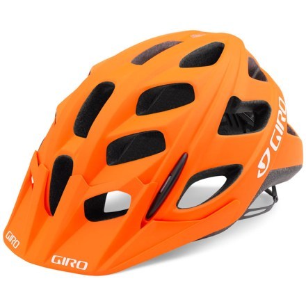 giro orange bike helmet