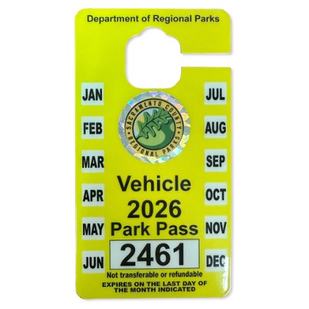 Sacramento County Annual Park Pass - Standard Vehicle