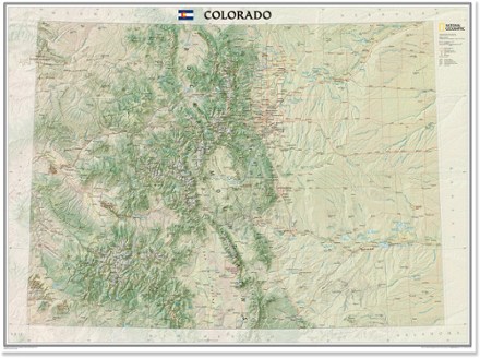 Colorado Wall Map - Tubed