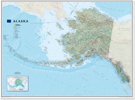 Alaska Wall Map - Tubed