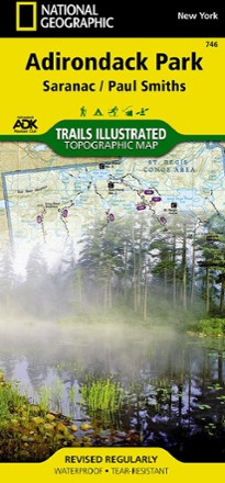 National Geographic Adirondack National Park Trail Map