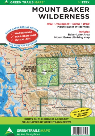 Green Trails Map 13SX - Mount Baker Wilderness