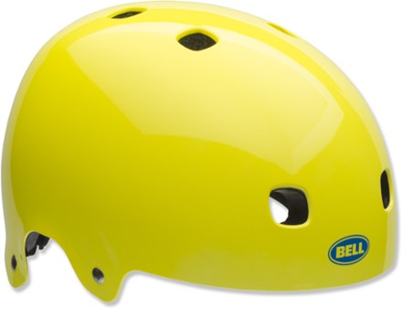 yellow helmet bike
