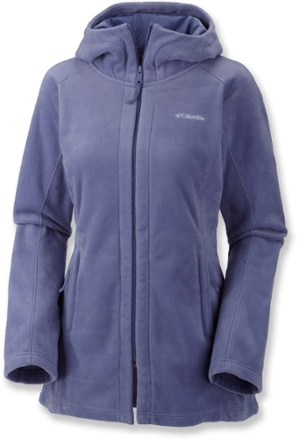 columbia benton springs ii long hooded fleece jacket