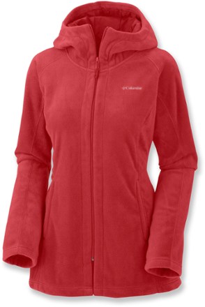 columbia benton springs ii long hooded fleece jacket