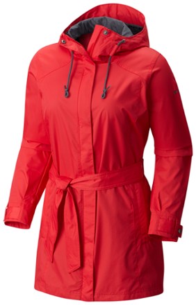 columbia women's pardon my trench rain jacket