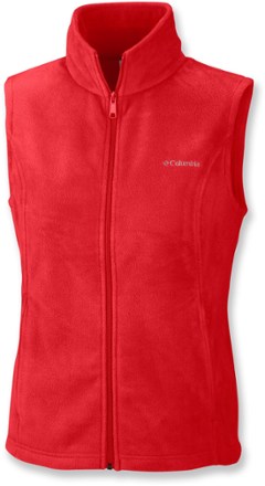 Gilet In Pile Columbia Benton Springs Petite, Donna, 100% Poliestere, Tasche Con Zip, Nero