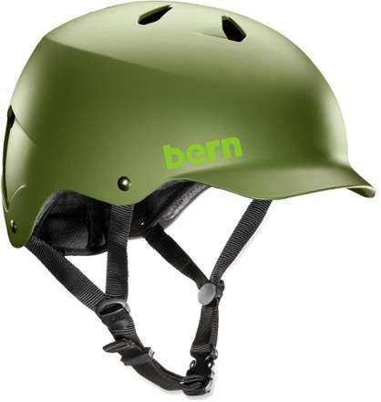 Bern Men's Watts Bike and Skate Helmet Matte Neon Green, S-M 