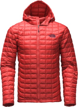 north face thermoball hoodie red