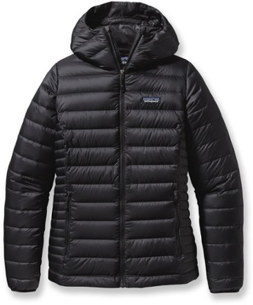patagonia women's down sweater hoody black