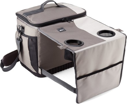 Soft cooler sales with cup holders