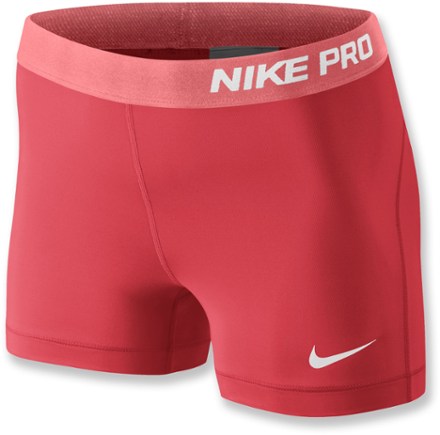 red nike pros shorts