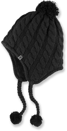 north face women's fuzzy earflap beanie