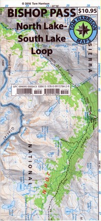 Bishop Pass: North Lake - South Lake Loop Topographic Map