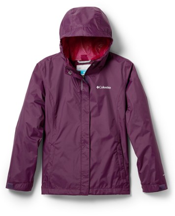 purple columbia rain jacket