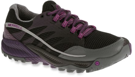 Blue Womens Merrell All Out Charge Women's Trail Running Runners Sneaker Shoes 