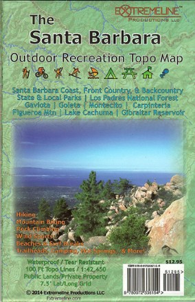 Santa Barbara Outdoor Recreation Topo Map